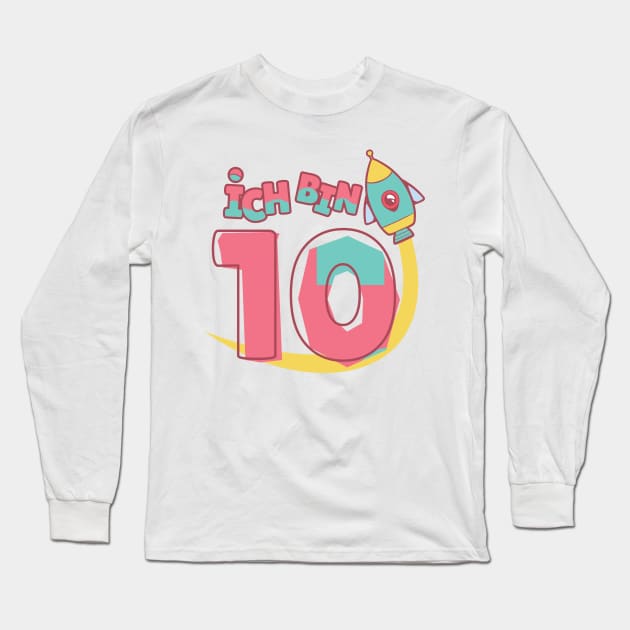 I am 10 | Happy Birthdays Gift Long Sleeve T-Shirt by LR_Collections